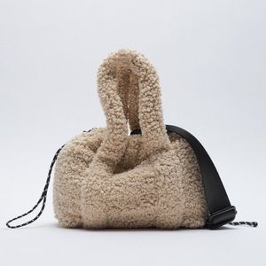 Zara fleece mini tote